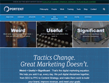 Tablet Screenshot of portent.com